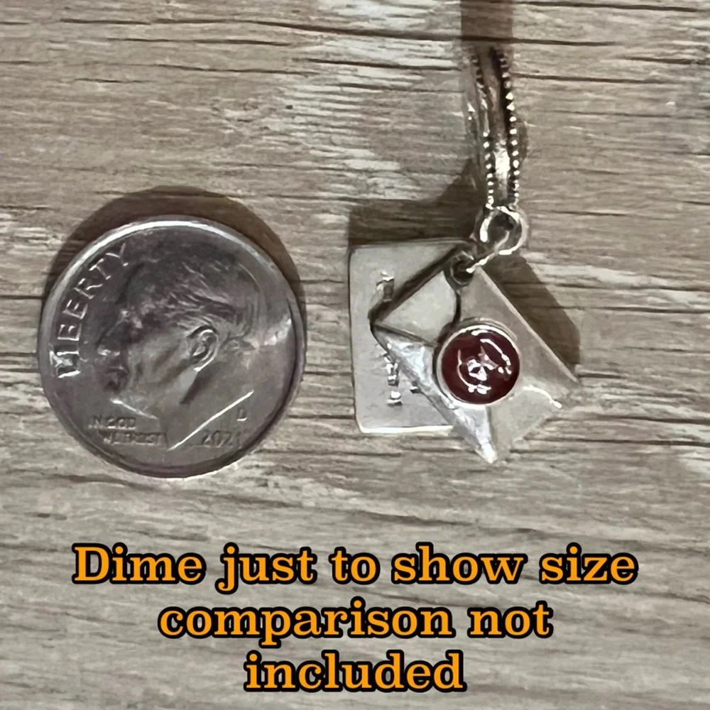 🖤 Envelope Letter Dangle Charm - Picture 5 of 5